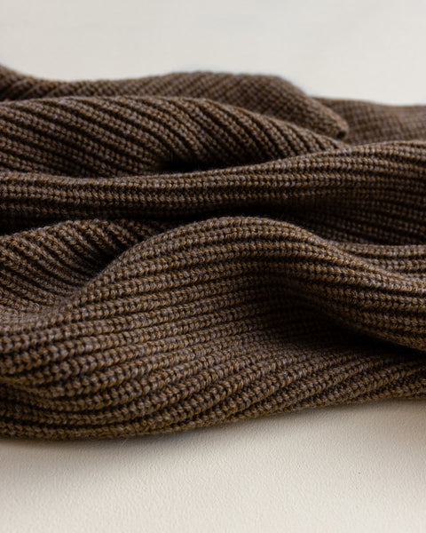 Strickdecke aus Merino BLANKA WALNUT