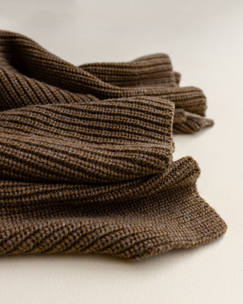 Strickdecke aus Merino BLANKA WALNUT